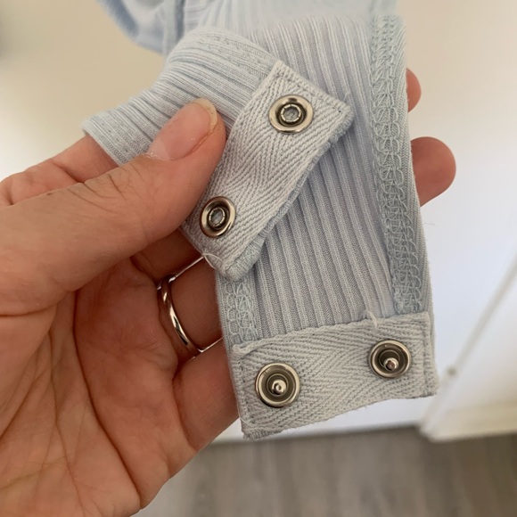 New long sleeve bodysuit, open & crisscross back - Picture 7 of 7